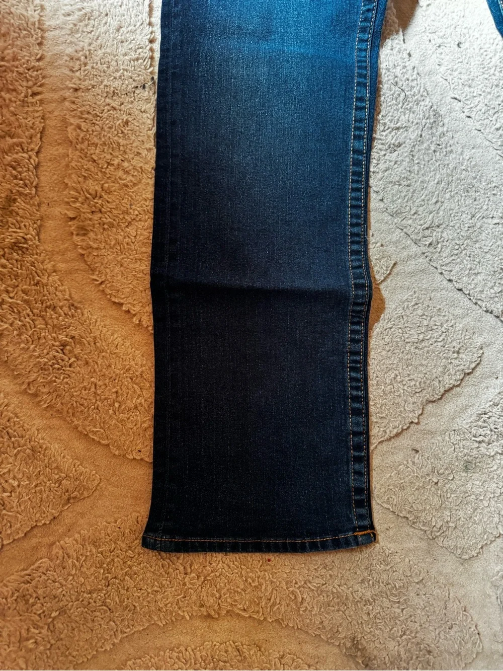 True Religion Men's Deep Blue Slim Jeans with Contrast Stitching